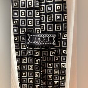 Dani Men’s Geometric Patterned Tie Handmade 100%Silk